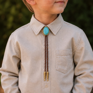 Turquoise Clip-On Bolo Tie
