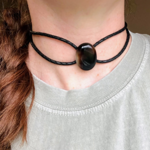 Black Lace Agate Cowgirl Choker